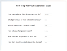 Tablet Screenshot of experimentcalculator.com